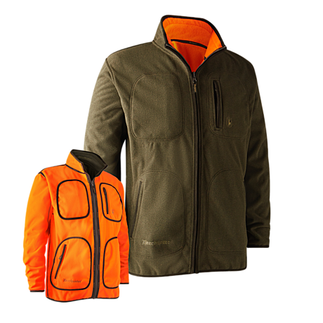 Куртка Deerhunter Gamekeeper Bonded Fleece Reversible (371/669 Graphite Green/Orange)